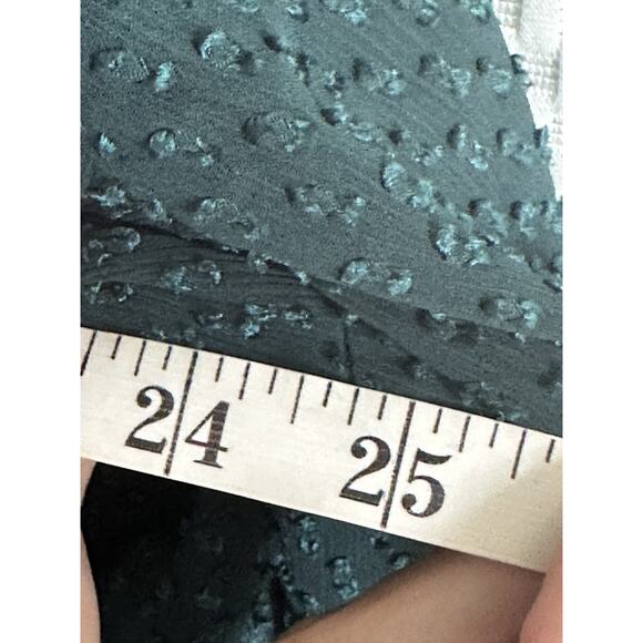 Ryegrass Maxi Dress 1X Tiered Smocked Puff Long Sleeve Boho Festival Green - Picture 9 of 11